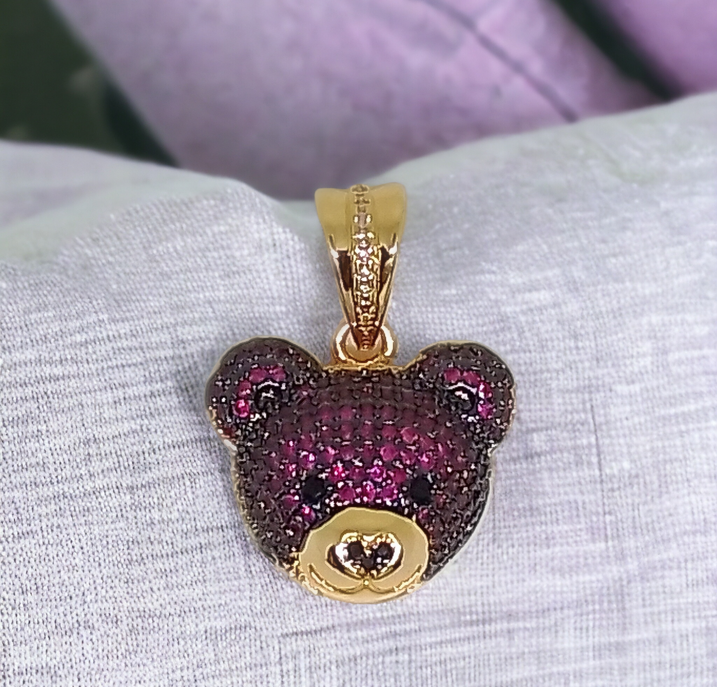 Rupert Bear Pendant Purple